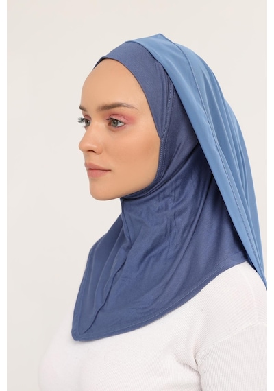 Altobeh Hazır Lüks Pratik Hijablı Şifon Şal Kot