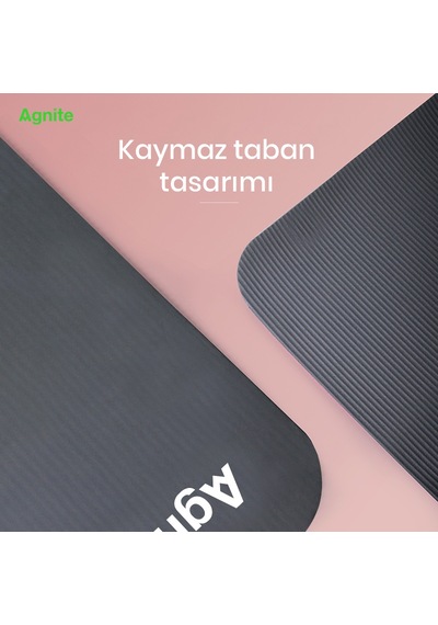 Agnıte Er201-gr Nbr Yoga Ve Egzersiz Matı 181 X 61 Cm 8 Mm Gri