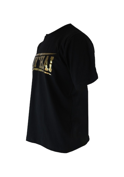 Dragondo Tx8522 Muaythai Tişört Gold Baskılı Muay Thai Tişört Siyah