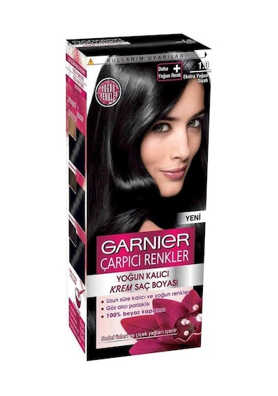 Garnıer Çarpıcı Renkler Saç Boyası 1.0 Ekstra Yoğun Siyah