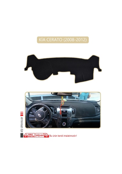 Kia Cerato 2008-2012torpido Koruma Halısı Bej Kenar