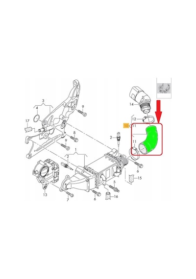 Audi Polo Fabia 1.4 Tdi Turbo Hortumu 04B145762B 04B145822B 451788717
