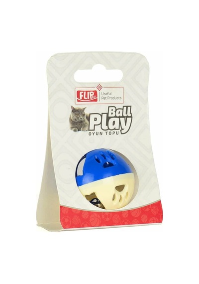 Flip Zilli Kedi Top Oyuncağı Çok Renkli