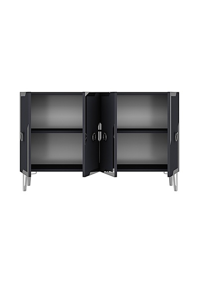 Ka1233as Seza120 Konsol, Kahve Köşesi Ve Tv Sehpası, Çok Amaçlı Dolap Antrasit - Sılver 120cm Ka1233as Seza120 Konsol, Kahve Köşesi Ve Tv Sehpası, Çok Amaçlı Dolap Antrasit - Sılver 120cm