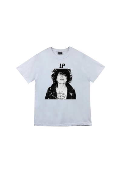 Stoned&Fame Lp Laura Pergolizzi Baskılı T-shirt Beyaz