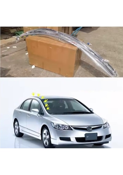 Honda Cıvıc Tavan Çıtası Fd6 Takım 2006-2011 Sağ Ve Sol 2 Adet