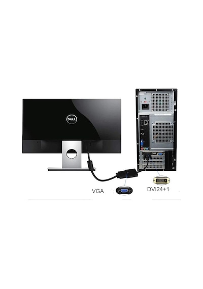 24+1 DVI - D Dual Link To VGA Aktif Çevirici Dönüştürücü Kablosu