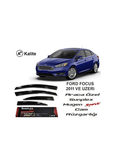 Ford Focus 3-4 Cam Rüzgarlığı Mugen Tip Sunplex