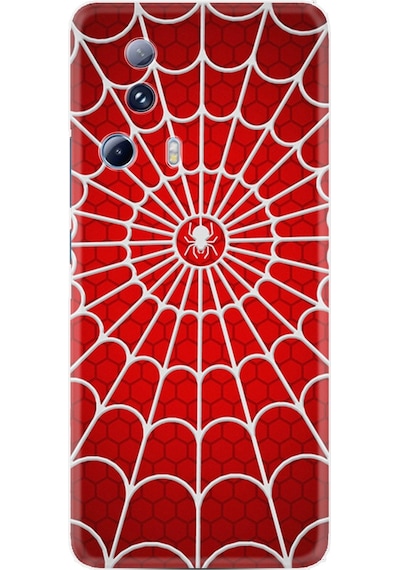Xiaomi 13 Lite Kılıf Resimli Desenli Silikon Platinium Series Örümcek Ağı 1893