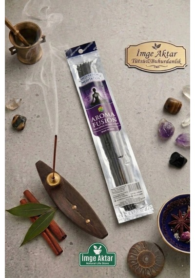 Darshan Aroma Fusion Meditation Meditasyon El Yapımı 15 Adet Çubuk Tütsü 28 Cm Çok Renkli