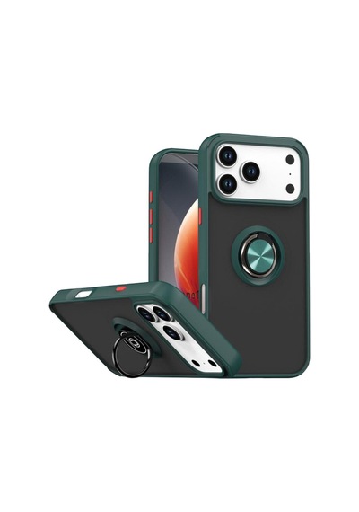 Apple İphone 17 Pro Max İçin Kamera Korumalı Yüzüklü Kılıf - Leke Tutmaz Mat Ve Dayanıklı Yapı
