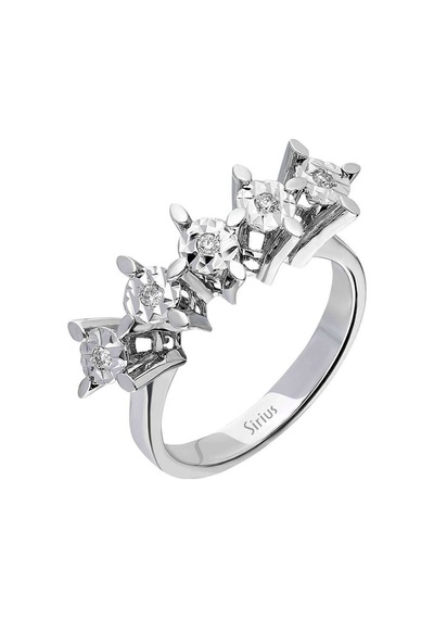 Sirius 1,25 Karat Görünümlü Pırlanta Beştaş Yüzük 0823R0123