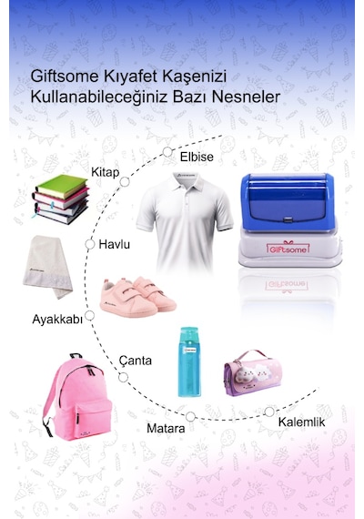 Mavi Öğrenci Cep Kaşesi, Okul Anaokul Kreş Kaşesi, Defter Kitap, Kıyafet Elbise Kaşesi Etiketi Siyah