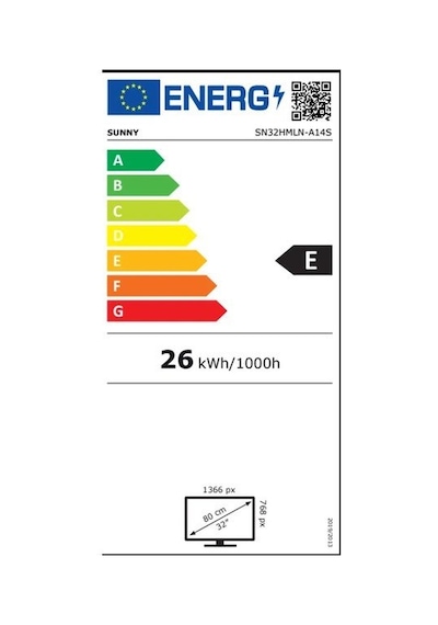 Sunyy Sn32hmln-n01s Hd 32'' 82 Ekran Uydu Alıcılı Led Tv