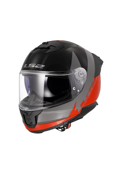 Ls2 Stream 2 Thunderbiz Kapalı Kask Gri - Turuncu