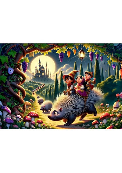 Art Çocuk Kirpi Ve Arkadaşları 200 Parça Puzzle