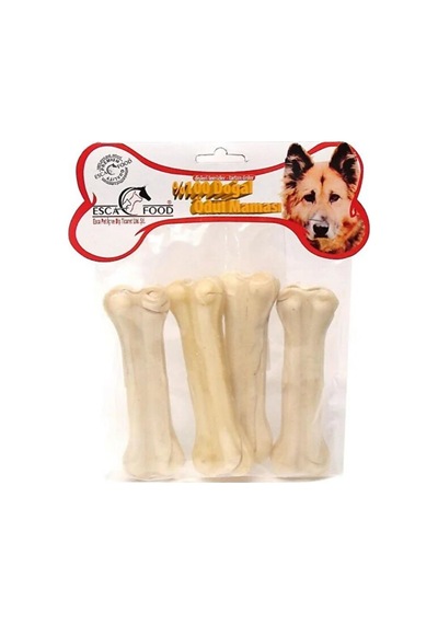 Esca Food Beyaz Pres Kemik Köpek Ödül Maması 4'lü 12.5 CM