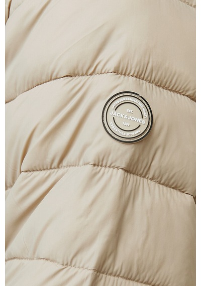 Jack & Jones Erkek Dik Yakalı Şişme Mont - 12258444 Krem