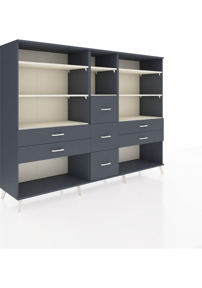 Hyperion Dolap 8 Raflı 7 Çekmeceli 220x44x163 Antrasit-aytaşı/an Antrasit-aytaşı/antrasit Hyperion Dolap 8 Raflı 7 Çekmeceli 220x44x163 Antrasit-aytaşı/an Antrasit-aytaşı/antrasit