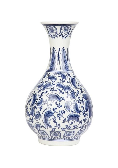 Bleu Blanc Vazo 35,5cm Çok Renkli