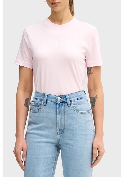 Calvin Klein Bayan T Shirt Lv047e813g Tn9 Pembe Pembe
