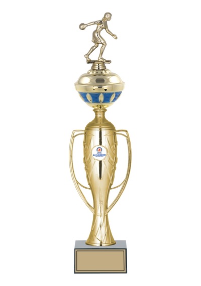Odak Kupa - Figürlü Kupalar - Bowling Kadın Figürlü Kupalar Fg-074 B - 49 Cm Altın - Beyaz