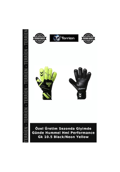 Terrien Özel Üretim Sezonda Giyimde Günde Hummel Hml Performance Gk 10.5 Black/neon Yellow Neon Sarı
