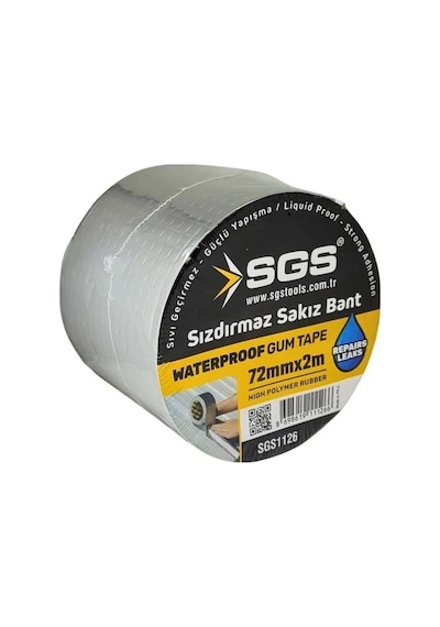 Sgs 1126 Sızdırmaz Sakız Bant 72mm 2mt