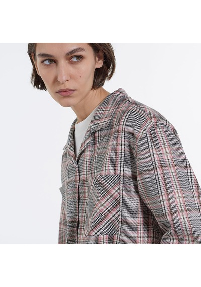 The Kooples Kadın Ekoseli Gri Gömlek