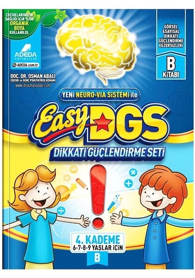 Adeda 6-9 Yaş Easy Dikkati Güçlendirme Kitabı B