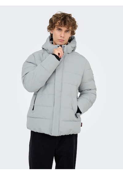 ONLY & SONS Onscayson Puffa Otw Noos Erkek Gri Mont - 22019598