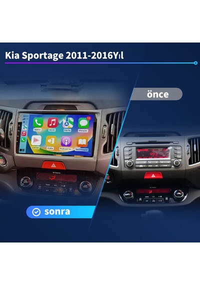 Kia Sportage 2018-2021yıl 4gb Ram 32gb Rom Navigasyon Multimedya