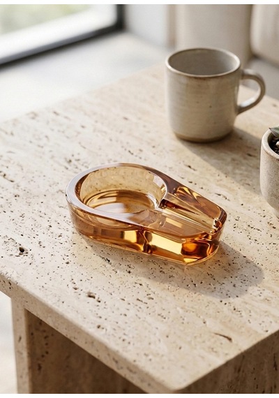 The Mia Kristal Puro Küllüğü Amber 12x8 Cm