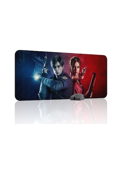 Resident Evil Kaymaz Dikişli Kauçuk Oyuncu Mousepad V5 - 90x40 Xxl Gaming Mouse Pad Fare Altlığı