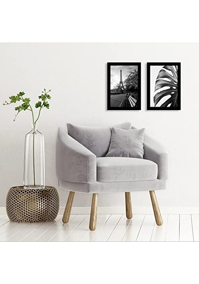 8x12 Siyah Resim Çerçevesi - Kırılmaz Camlı Kompozit Ahşap - Duvar Ve Masa Üstü İçin Yatay Ve Dikey Biçimler 2'li Paket