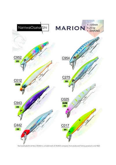 Nanıwaosakashı Marıon 120mm 20,5gr Sınkıng C025