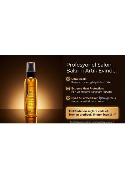 Argan Yağlı & Keratin Saç Bakım-onarım Kırık Önleme Serumu 120ml