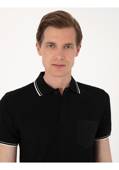Pierre Cardin Erkek Siyah Tişört 50302631-vr046 Siyah