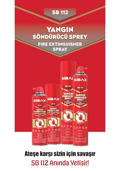 Sibax Sb112 Yangın Söndürme Spreyi 600 Ml
