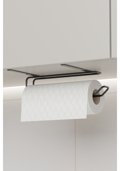 Havluluk Peçetelik Askısı Banyo Mutfak Düzenleyicisi Kağıt Rulo Havlu Askılığı Pratik Siyah Rulo Siyah