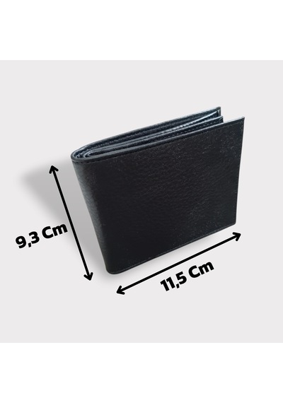 Gvnbag Hakiki Deri Erkek Bozuk Para Gözlü Siyah Cüzdan Gvn-0119