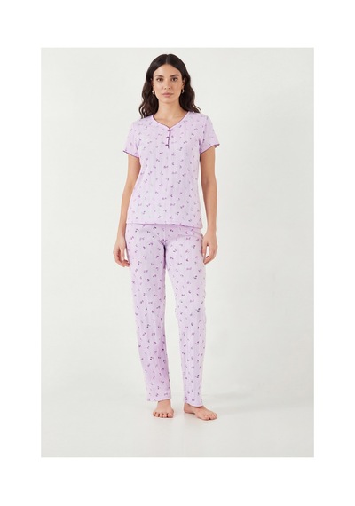 Lela Bayan Pijama Takımı 65770755 Lila LİLA