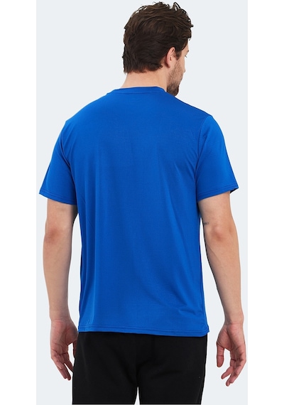 Slazenger OSWIN IN Erkek  Saks Mavi Tişört