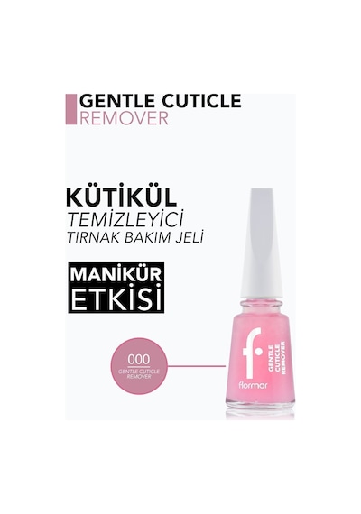 Flormar Gentle Cuticle Remover Kütikül Yumuşatıcı ve Temizleyici Tırnak Bakım Jeli