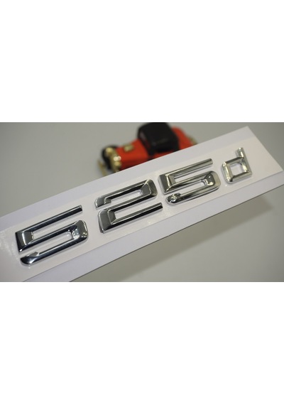 Bmw 525D Bagaj Krom Metal 3M 3D Yazı Logo