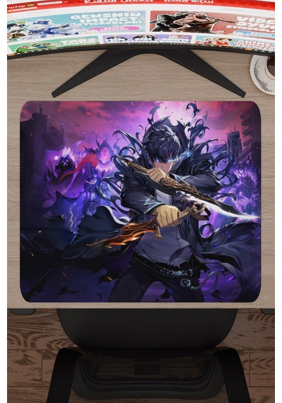 Solo Leveling Anime V2 - 48x40 Xl Gaming Kauçuk Kaymaz Taban Mouse Pad Fare Altlığı