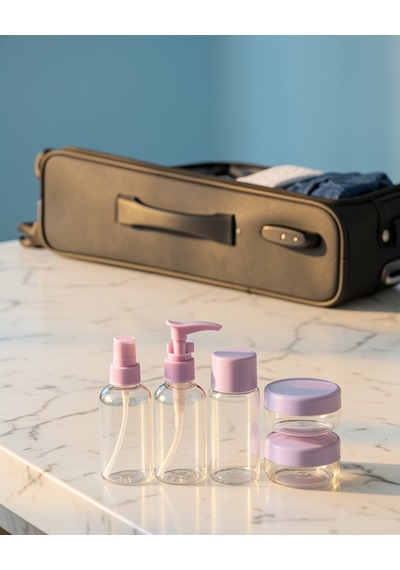 5 Parça Seyahat Şişesi Seti 30 Ml Sızdırmaz Taşınabilir
