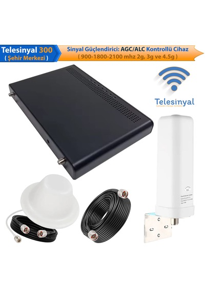 Telesinyal 300 Şehir Merkezi 900-1800-2100 Mhz Üç Bantlı Gsm Sinyal Güçlendirici