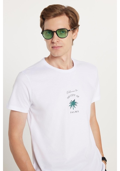 Tudors Erkek Slim Fit Dar Kesim %100 Pamuk Yumuşak Dokulu Baskılı Beyaz Bisiklet Yaka Tişört-33174 Beyaz Tudors Erkek Slim Fit Dar Kesim %100 Pamuk Yumuşak Dokulu Baskılı Beyaz Bisiklet Yaka Tişört-33174 Beyaz