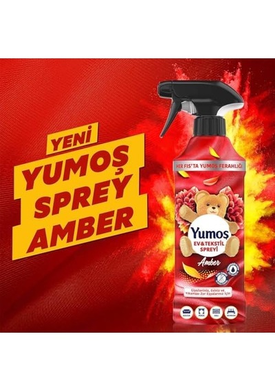 Sprey Yıkanması Zor Eşyalar İçin Giysi Spreyi Amber 450 Ml 1000'li Set